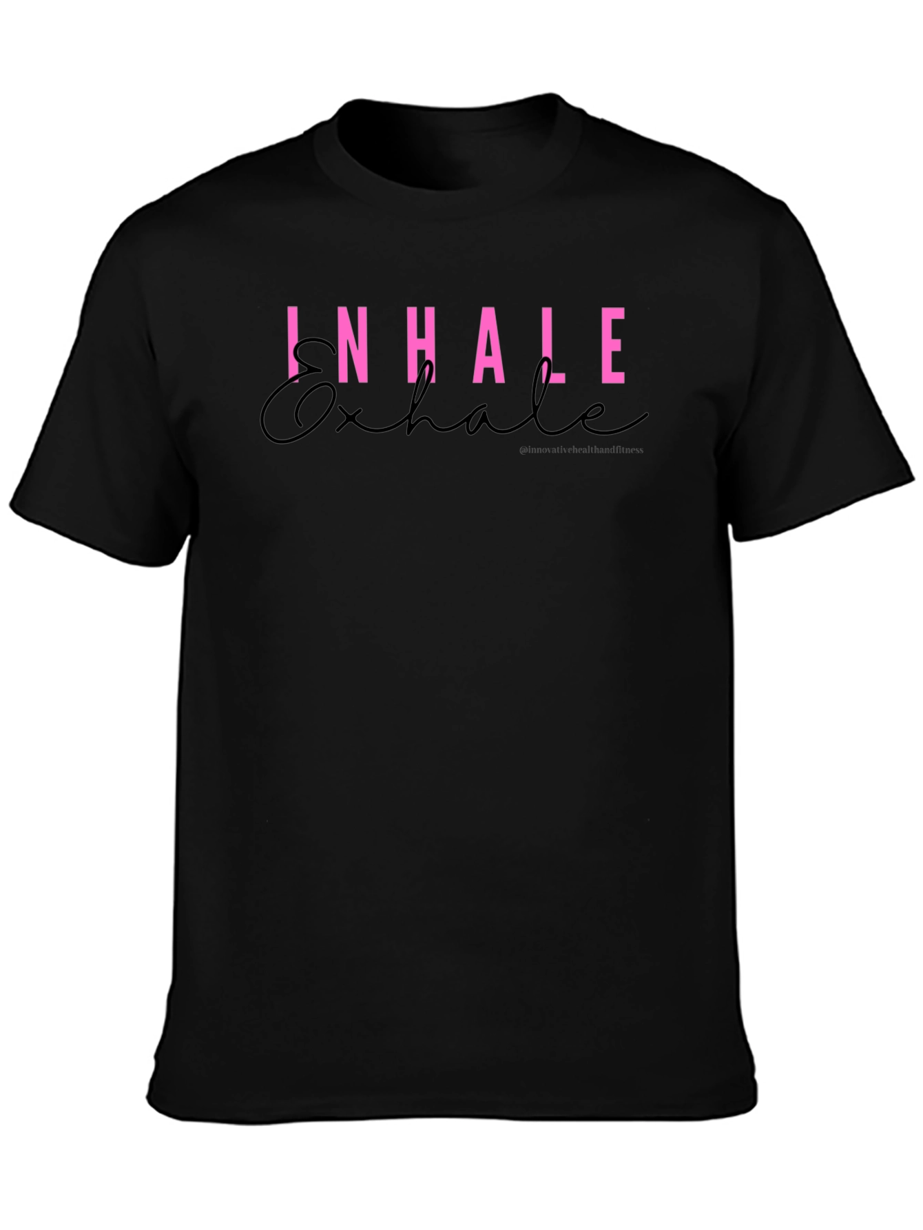 Inhale Exhale Graphic Tee - Stylish Comfort