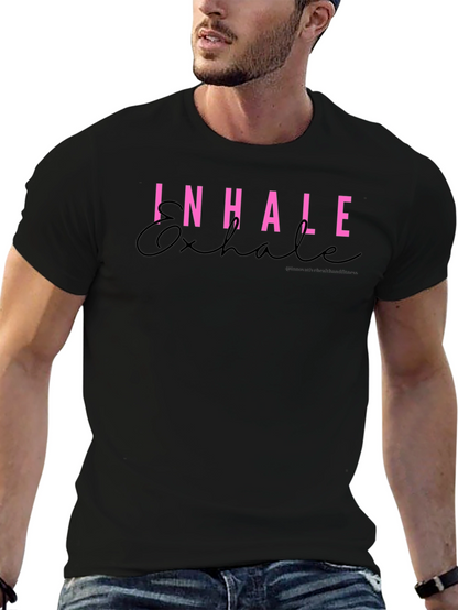 Inhale Exhale Graphic Tee - Stylish Comfort
