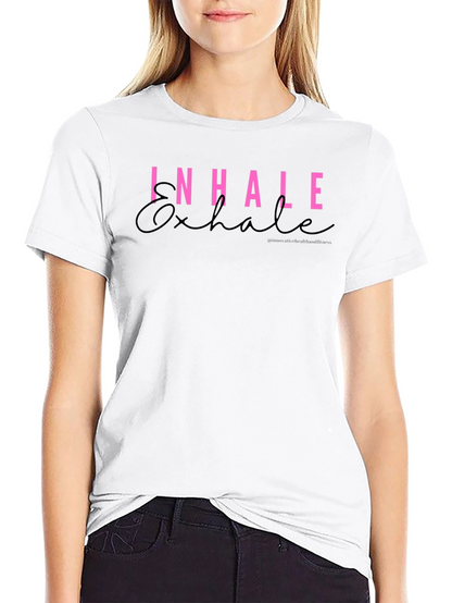 Inhale Exhale Graphic Tee - Stylish Comfort