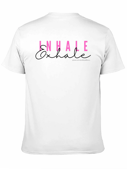 Inhale Exhale Graphic Tee - Stylish Comfort
