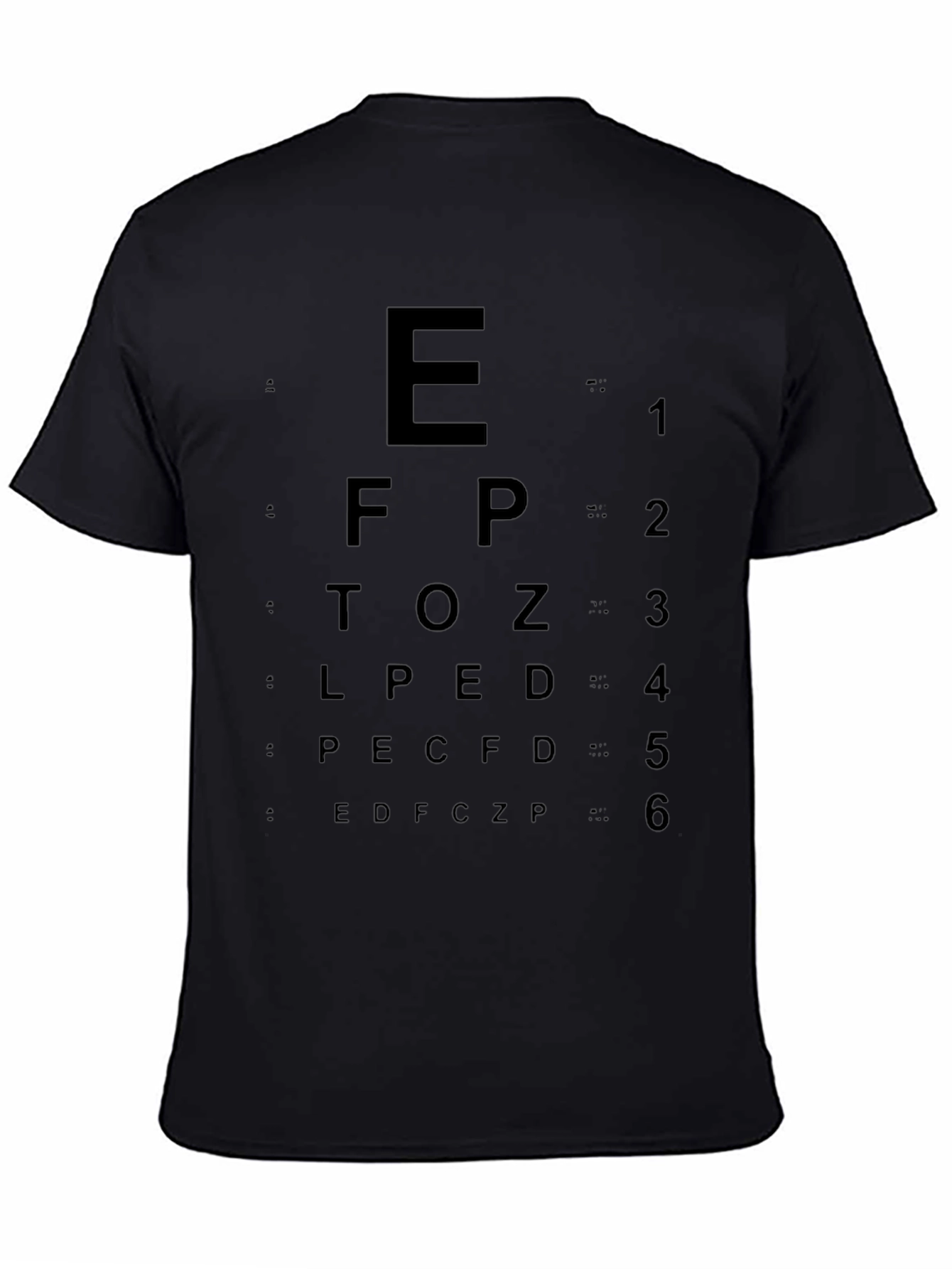 Eye Chart T-Shirt - Vision Test Style