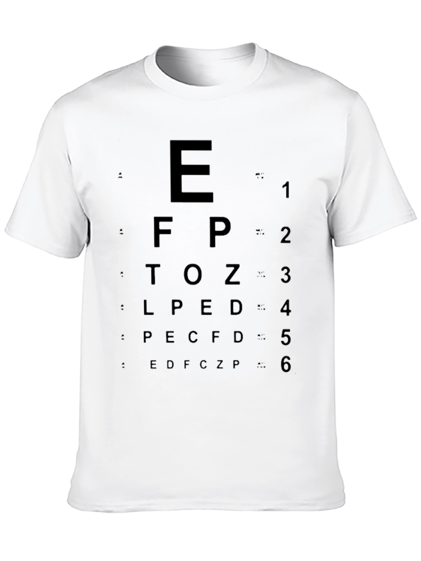 Eye Chart T-Shirt - Vision Test Style