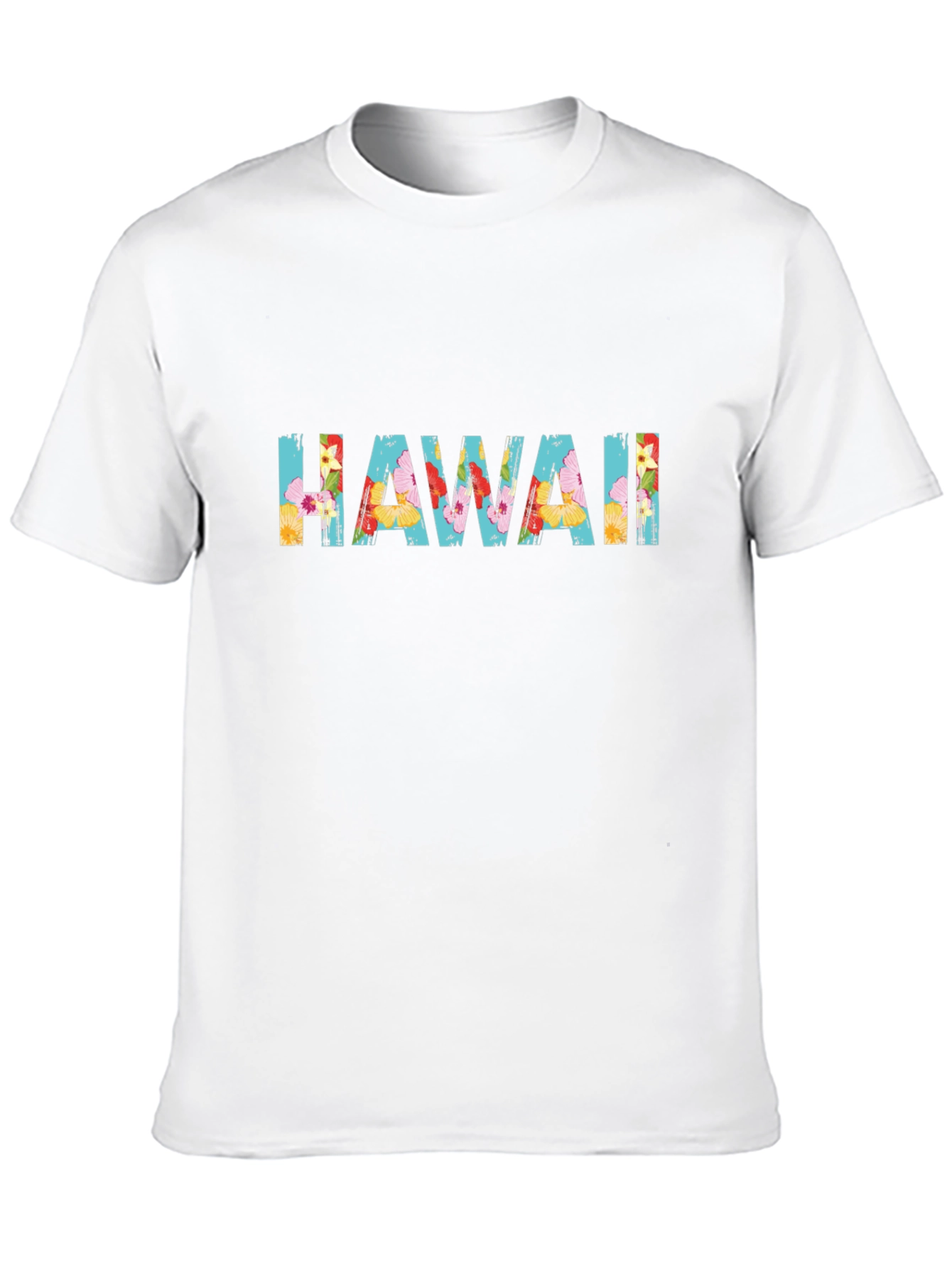 Floral Hawaii Graphic Black T-Shirt