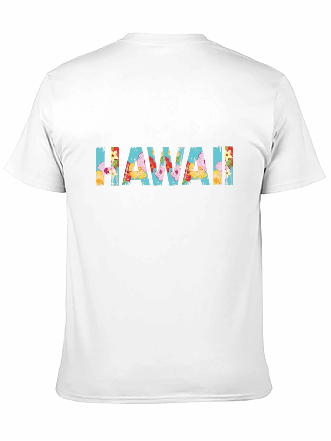 Floral Hawaii Graphic Black T-Shirt