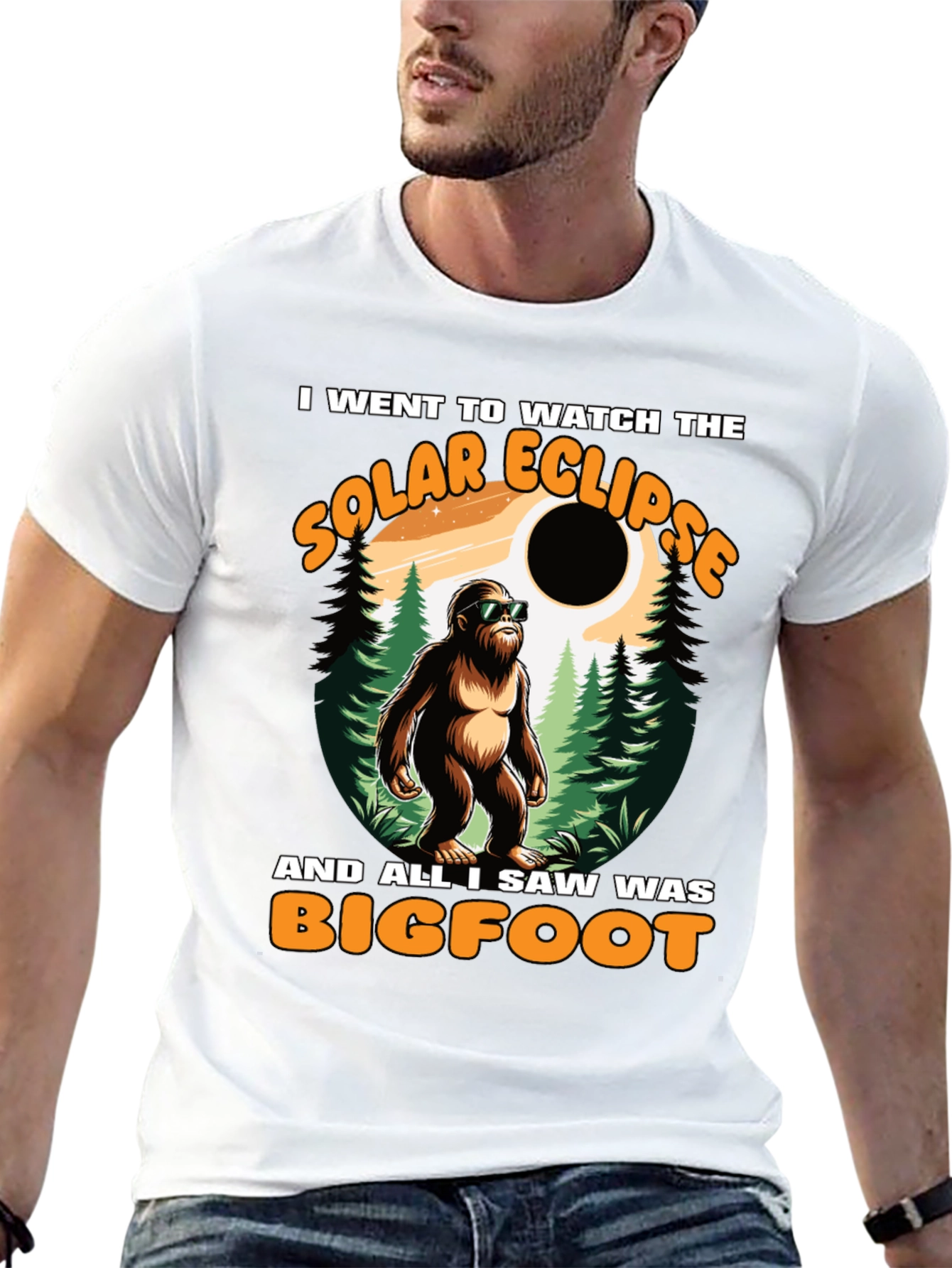 Bigfoot Solar Eclipse T-Shirt