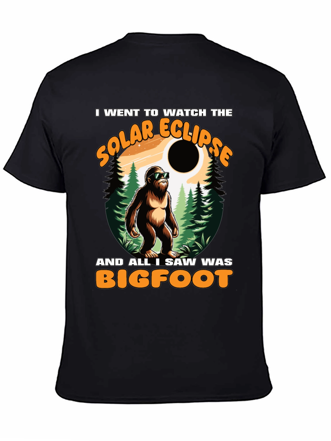 Bigfoot Solar Eclipse T-Shirt