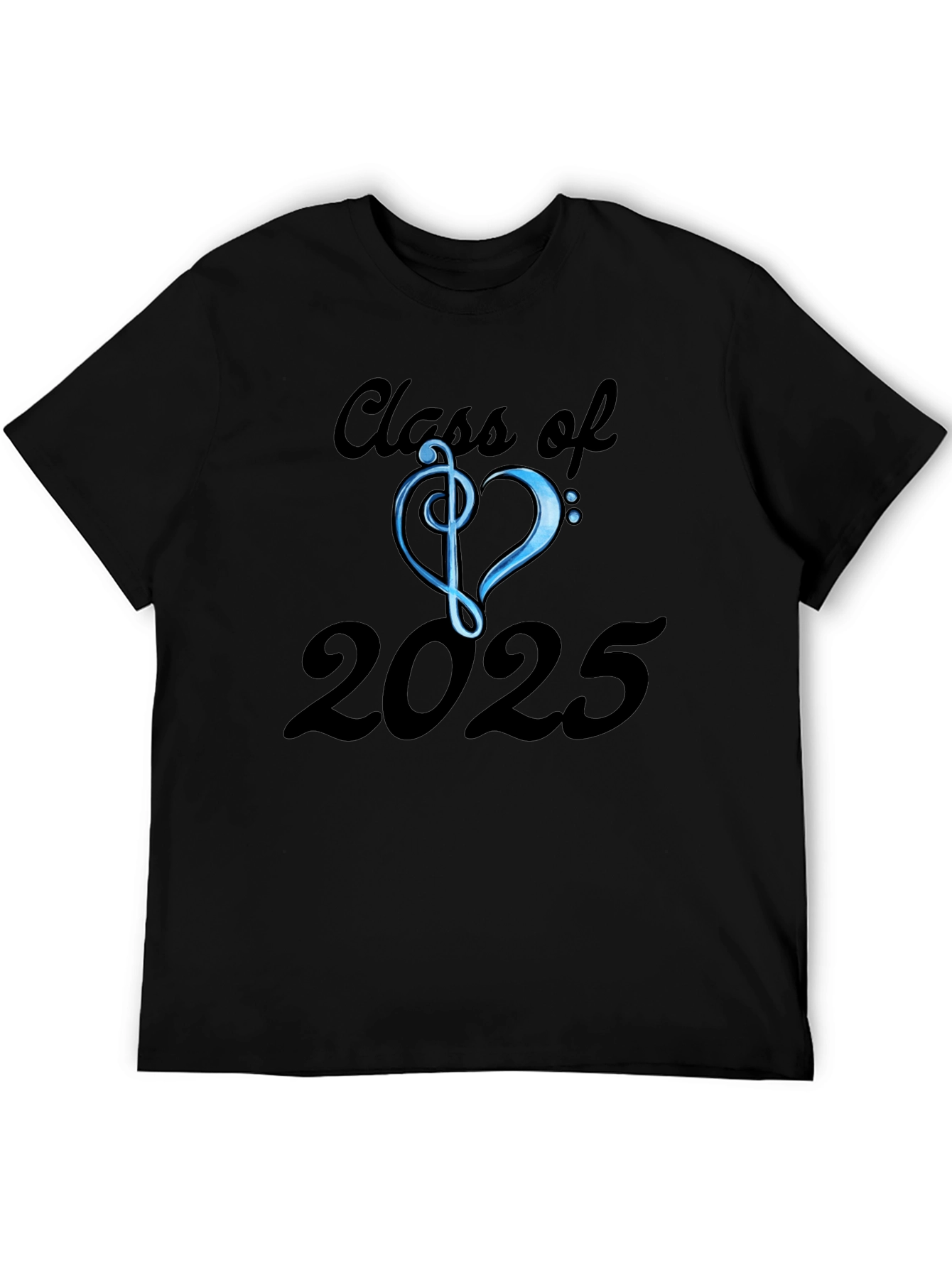 Class of 2025 T-Shirt - Musical Treble Clef Heart