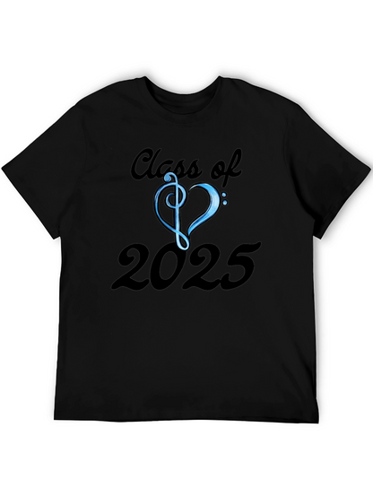 Class of 2025 T-Shirt - Musical Treble Clef Heart