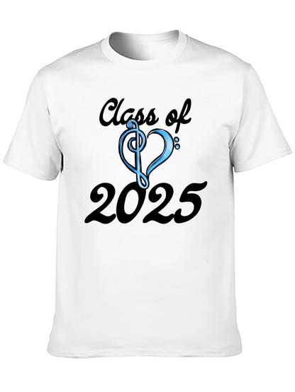 Class of 2025 T-Shirt - Musical Treble Clef Heart