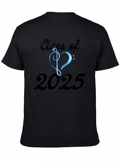 Class of 2025 T-Shirt - Musical Treble Clef Heart