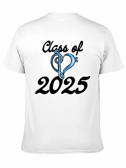 Class of 2025 T-Shirt - Musical Treble Clef Heart