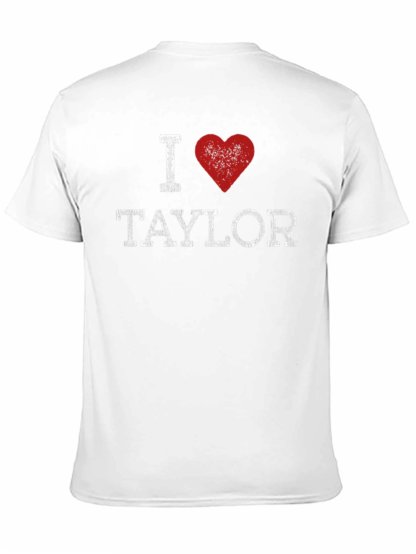 I Heart Taylor Distressed Graphic Tee - Black