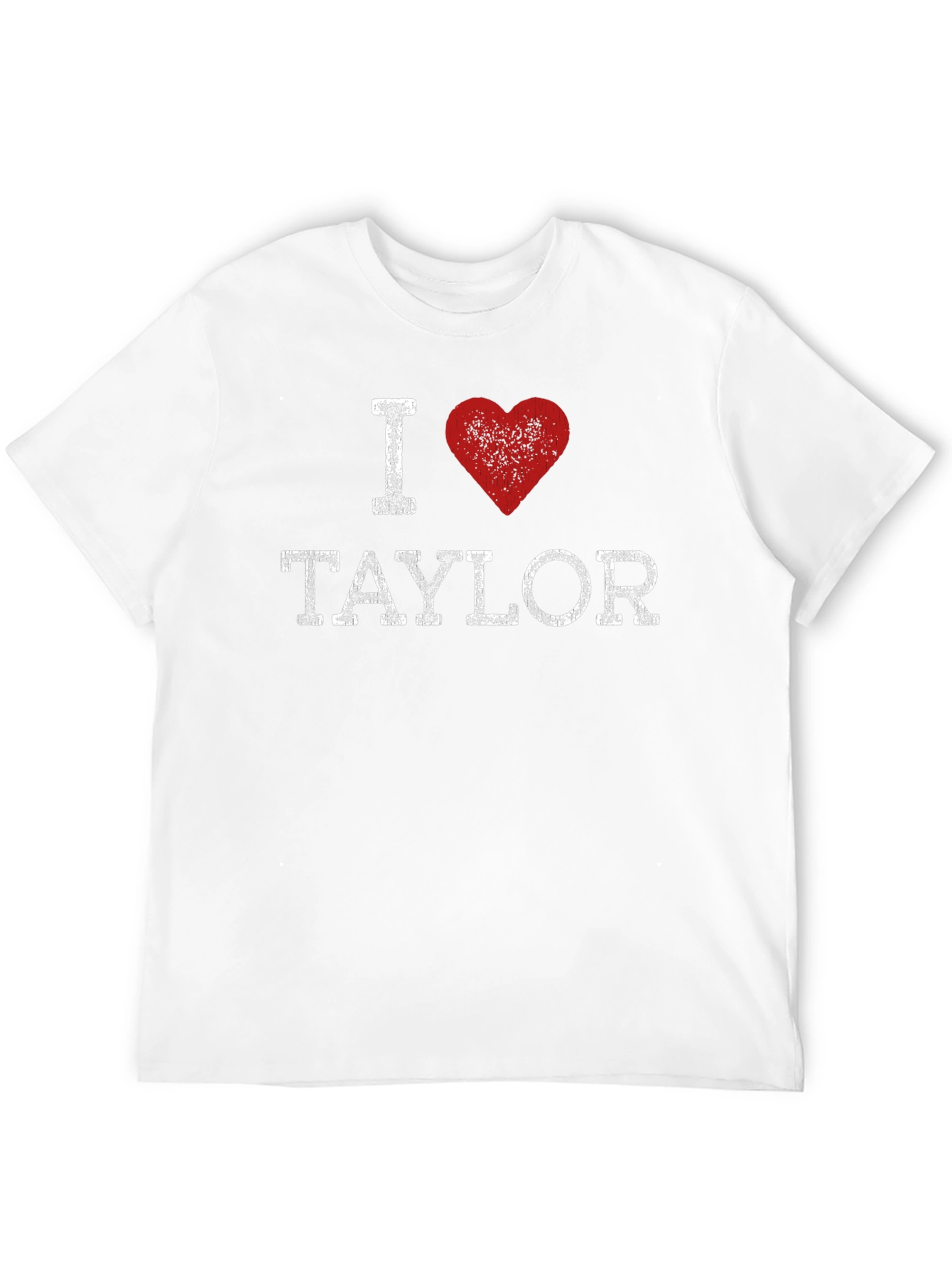 I Heart Taylor Distressed Graphic Tee - Black