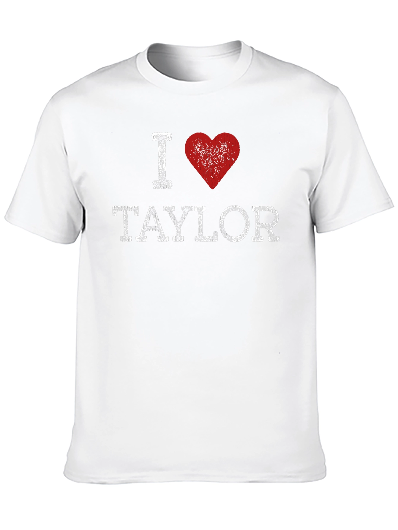 I Heart Taylor Distressed Graphic Tee - Black