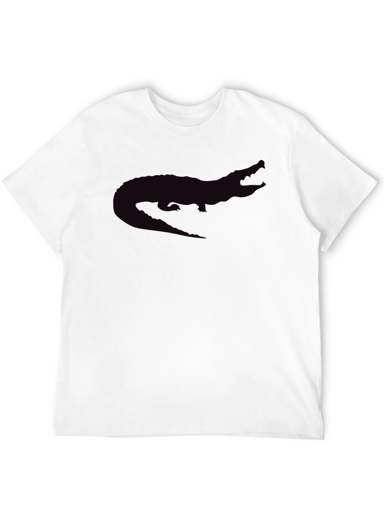 Black Alligator Graphic Tee - Casual Style