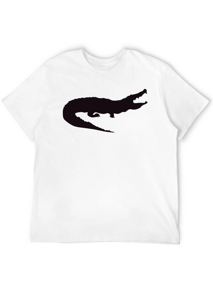 Black Alligator Graphic Tee - Casual Style