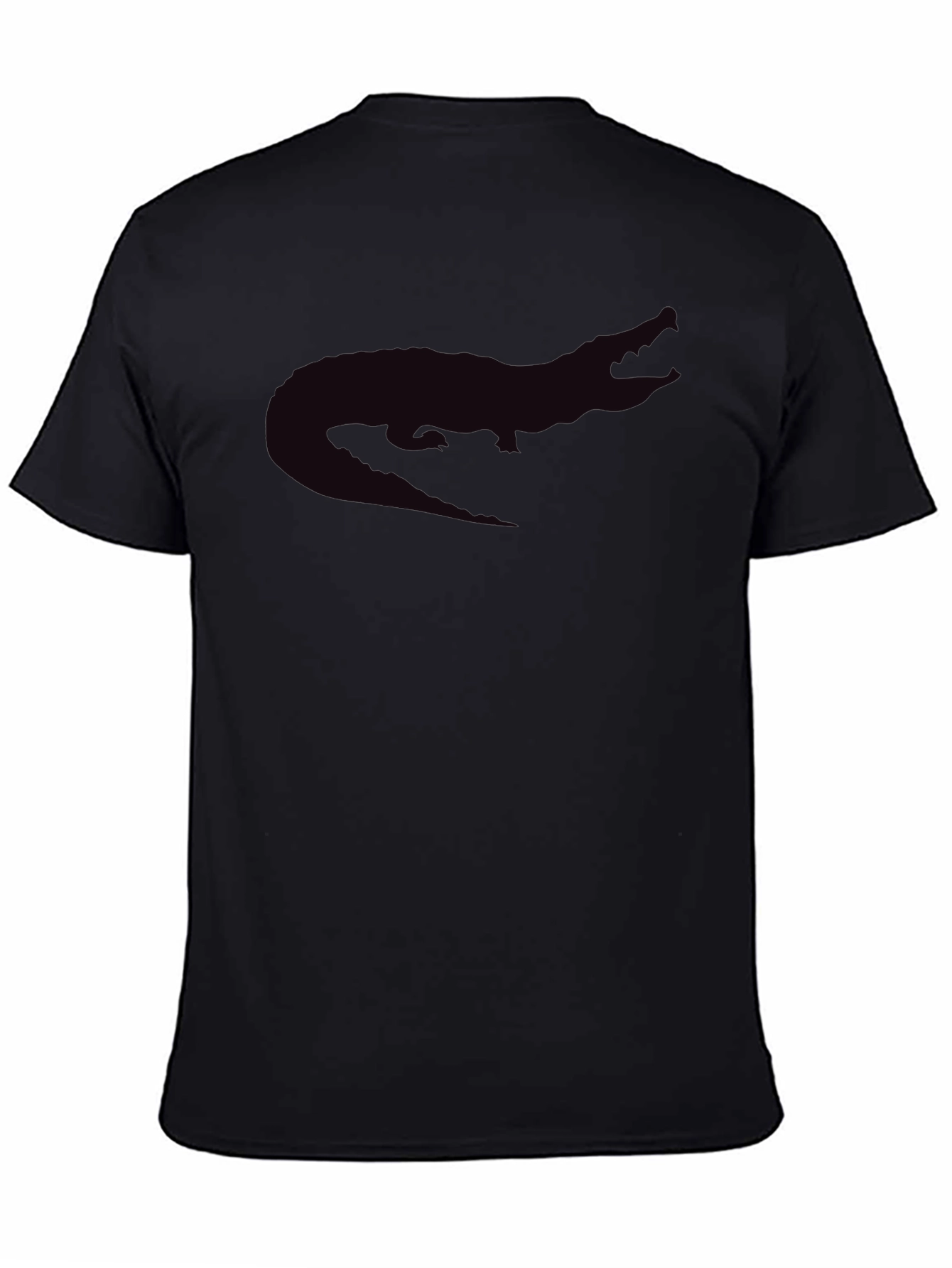 Black Alligator Graphic Tee - Casual Style