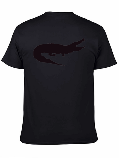 Black Alligator Graphic Tee - Casual Style