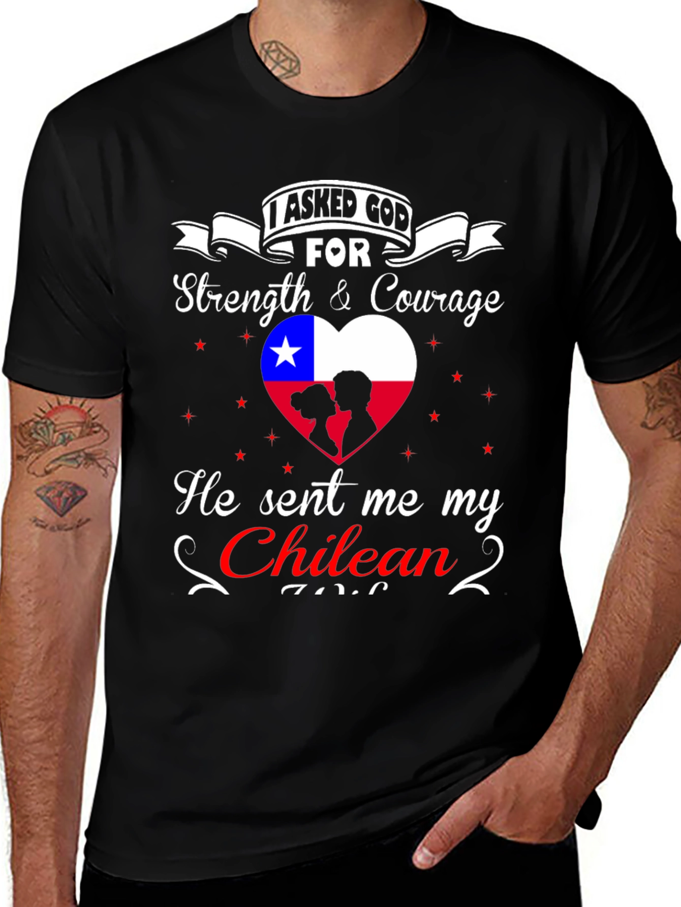 Chilean Love T-Shirt - Strength & Courage
