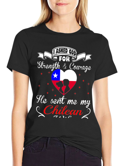 Chilean Love T-Shirt - Strength & Courage