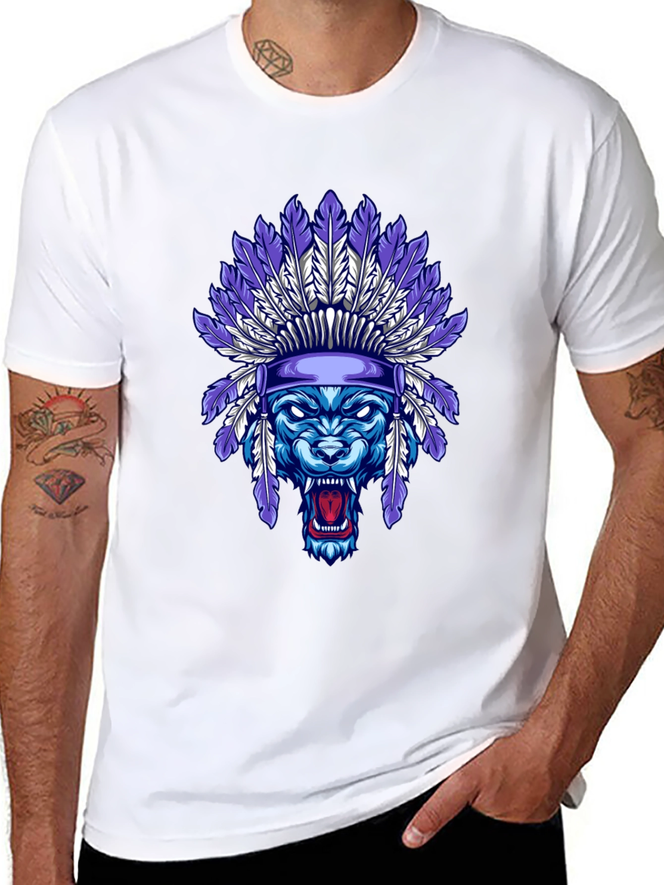 Wolf Headdress Graphic Tee