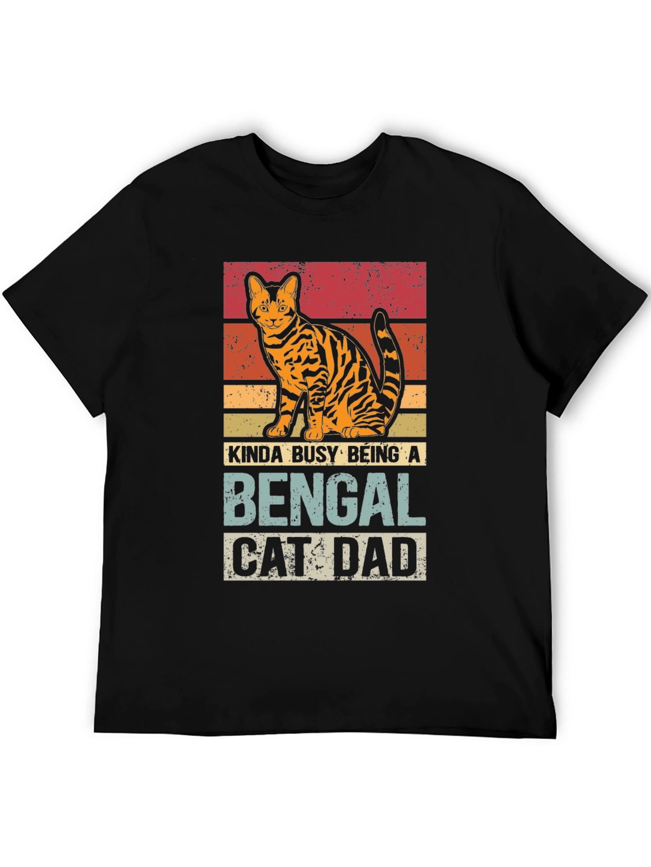 Bengal Cat Dad T-Shirt - Kinda Busy