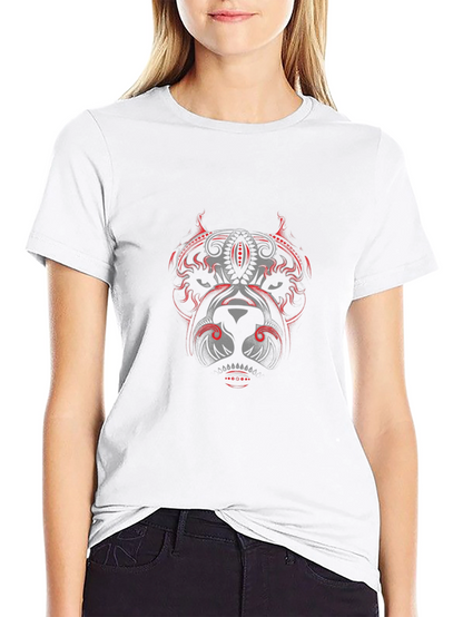 Graphic Pitbull Design Black T-Shirt