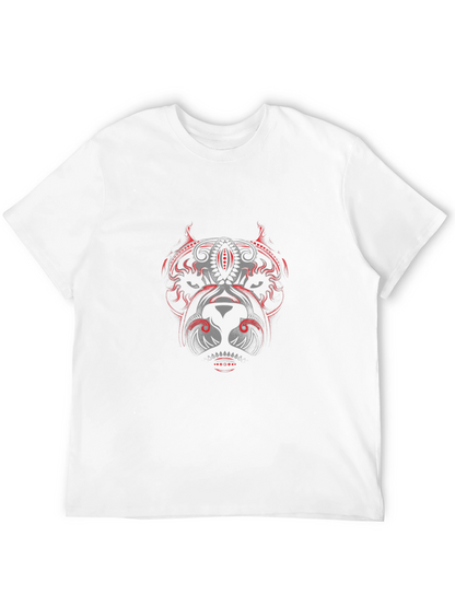 Graphic Pitbull Design Black T-Shirt