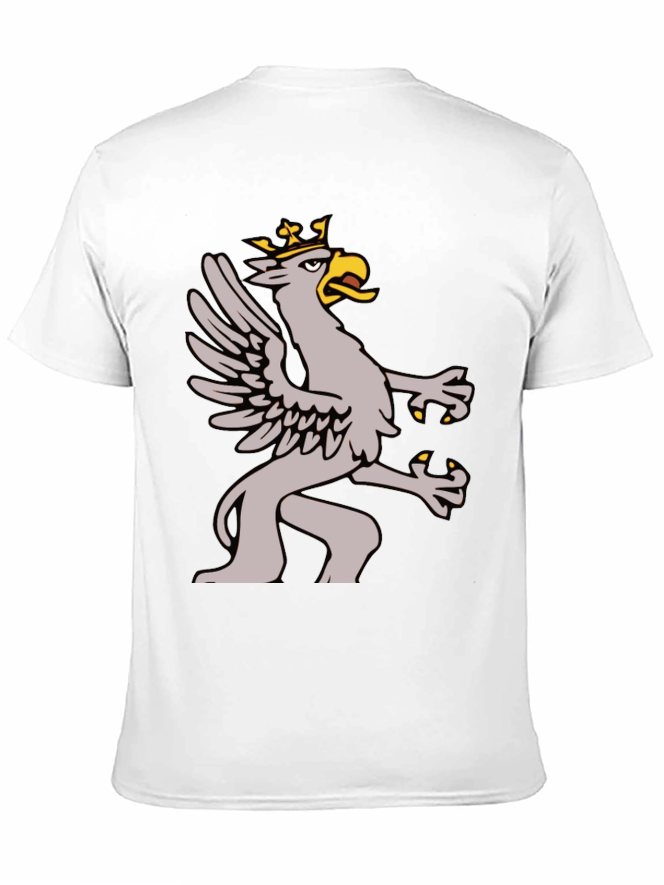 Griffin Graphic Tee - Black Cotton Blend Shirt