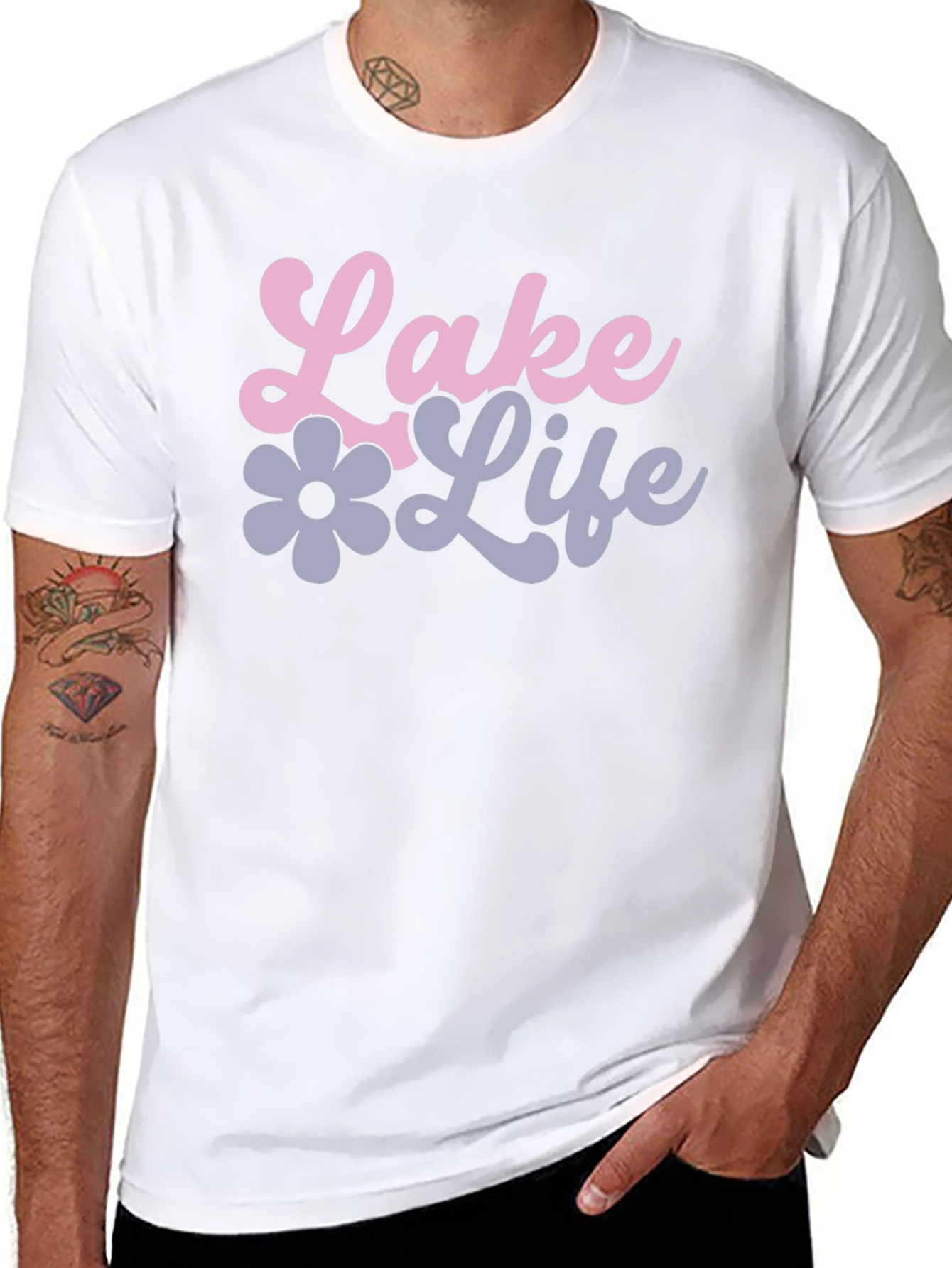 Lake Life Black Graphic Tee
