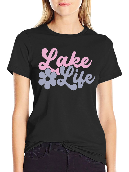 Lake Life Black Graphic Tee