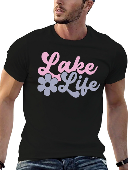 Lake Life Black Graphic Tee