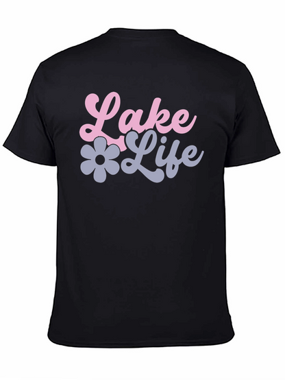 Lake Life Black Graphic Tee