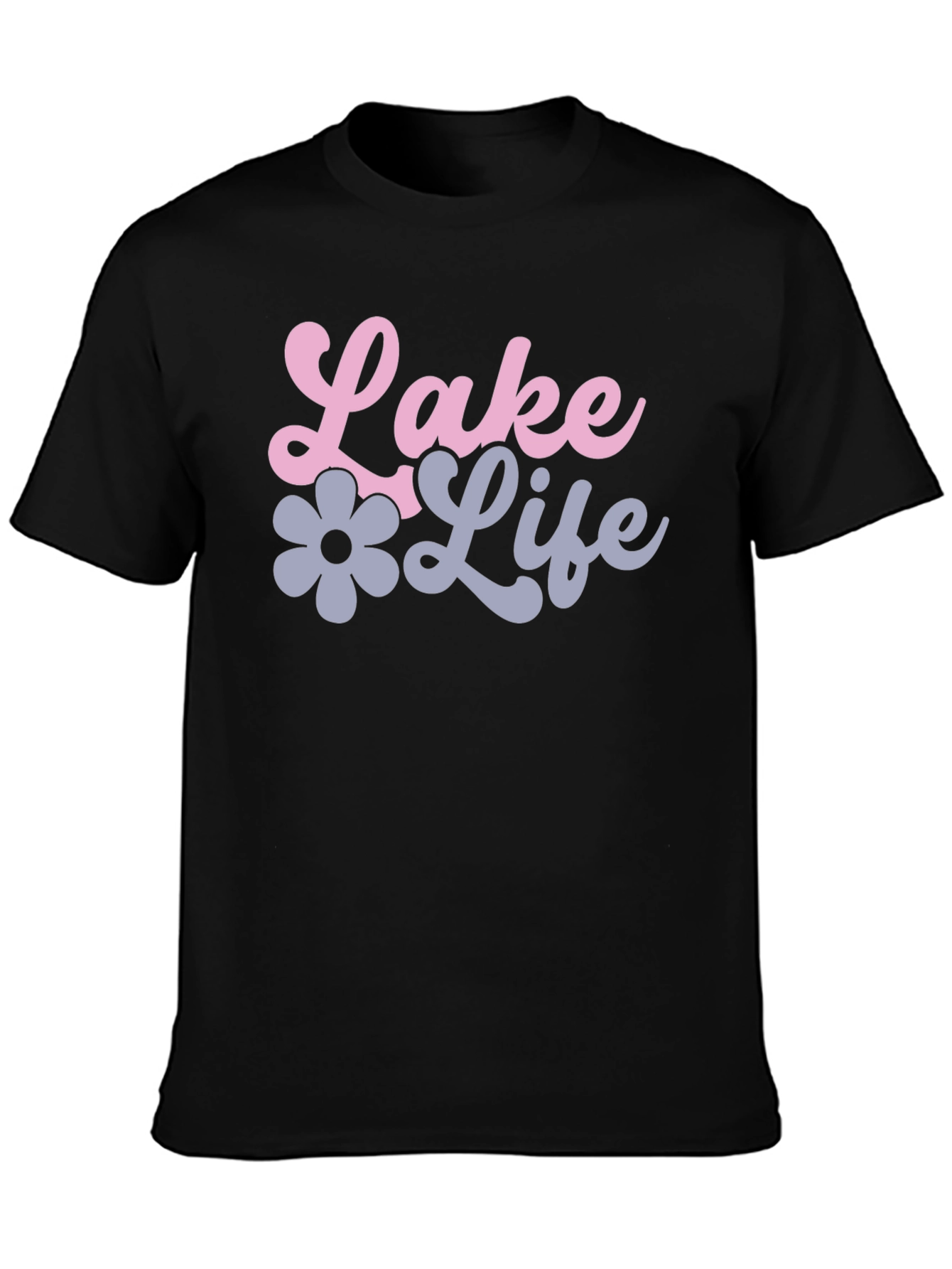 Lake Life Black Graphic Tee