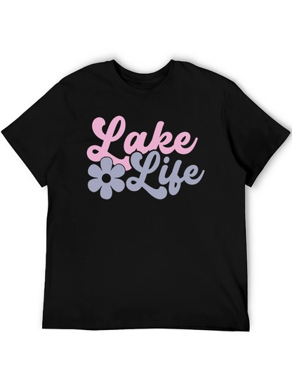 Lake Life Black Graphic Tee