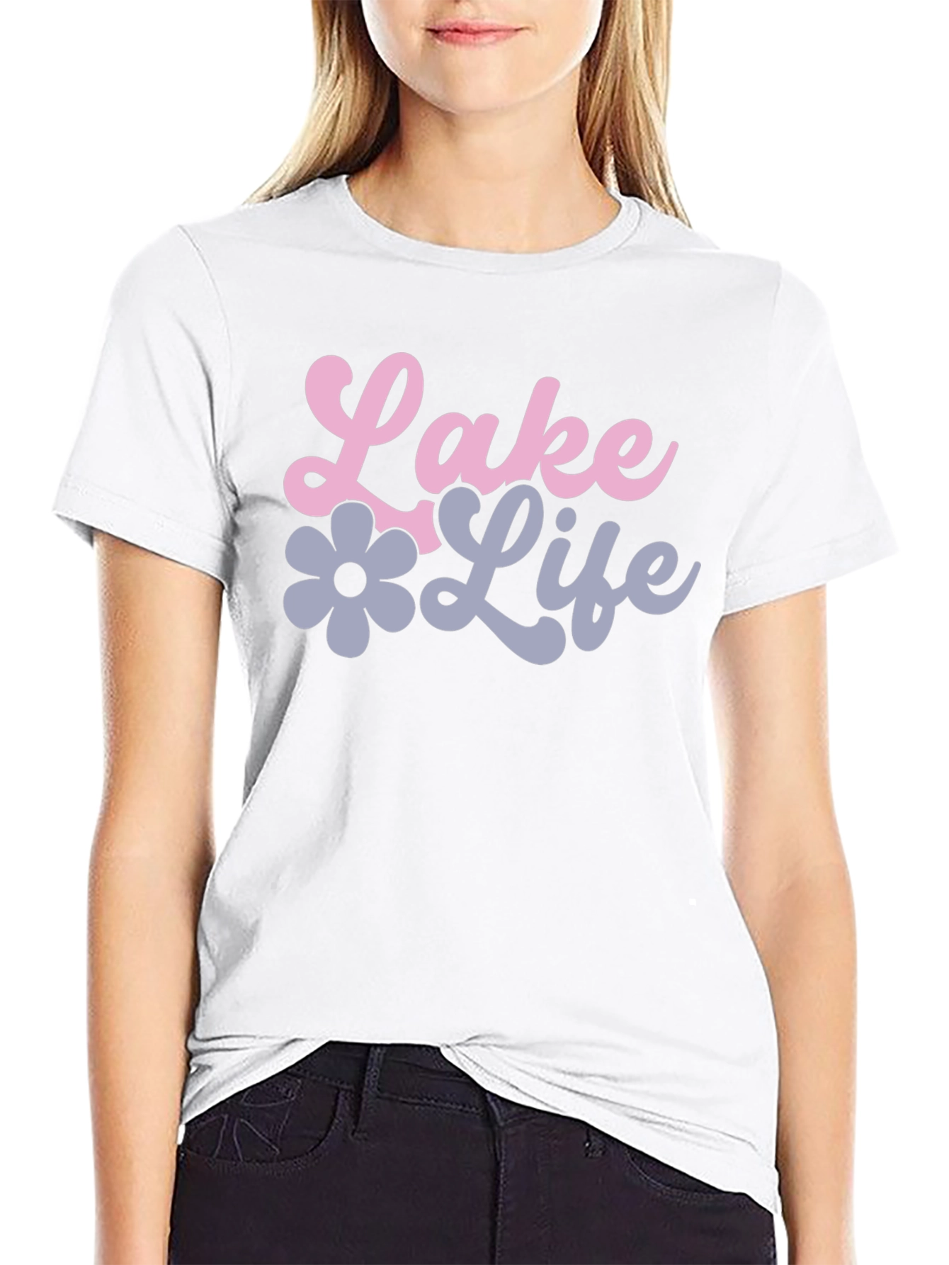 Lake Life Black Graphic Tee