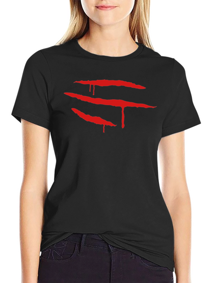 Claw Mark Graphic Tee - Black Short Sleeve