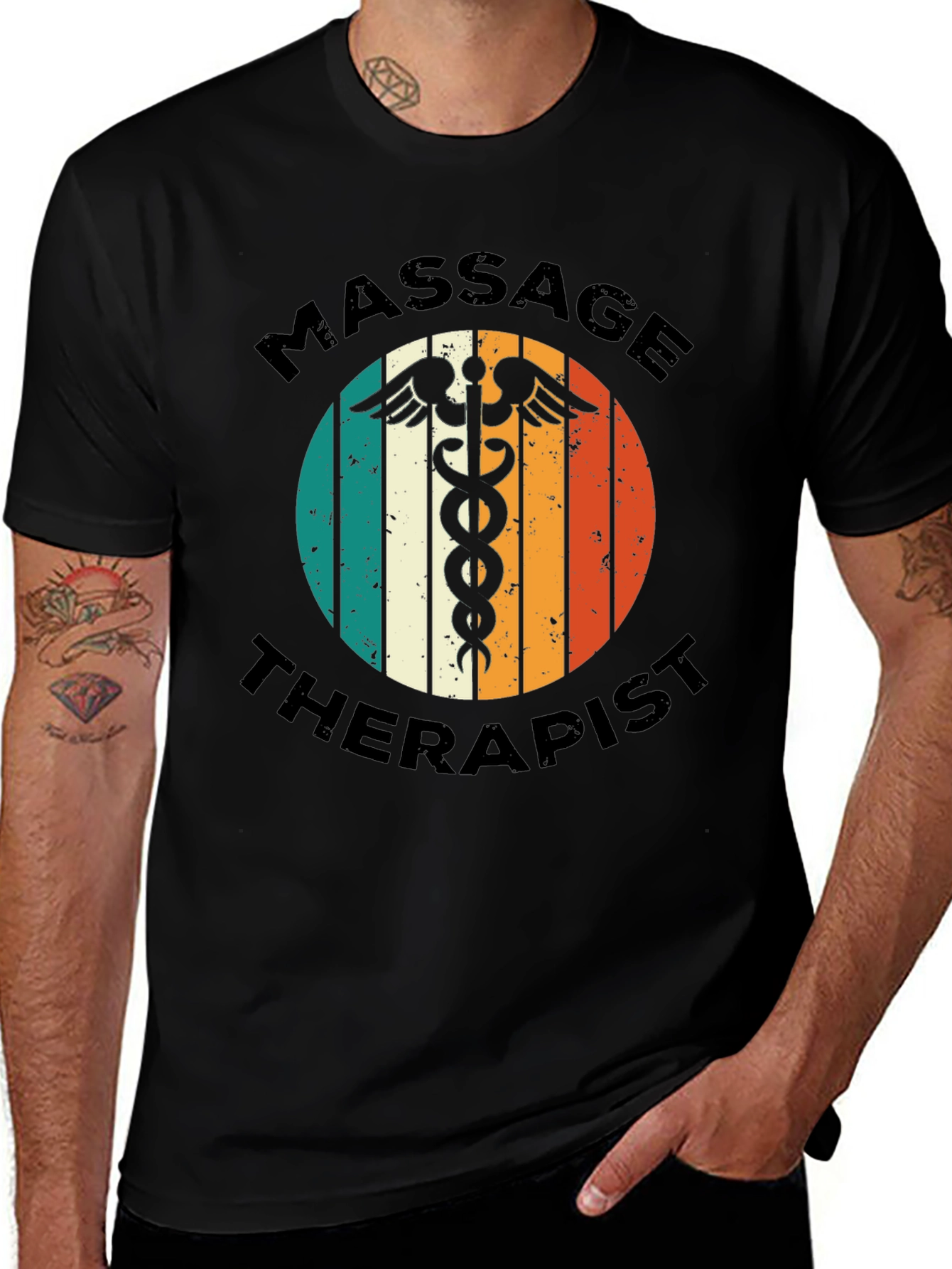 Massage Therapist T-Shirt - Retro Medical Design
