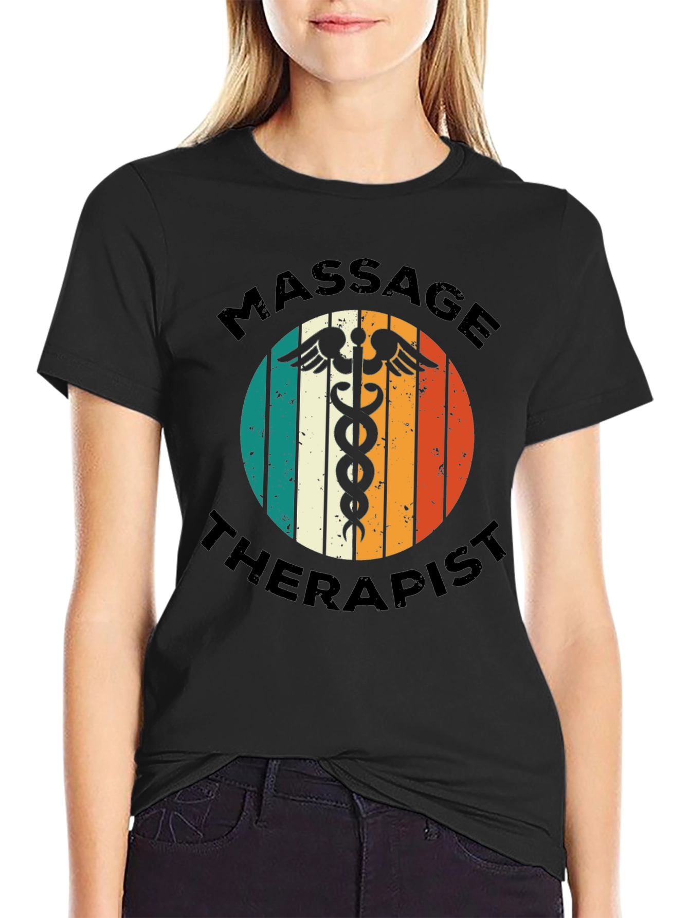 Massage Therapist T-Shirt - Retro Medical Design