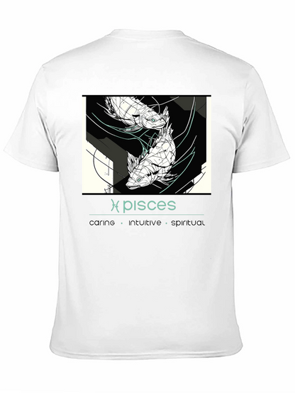 Pisces Zodiac T-Shirt - Caring Intuitive Spiritual