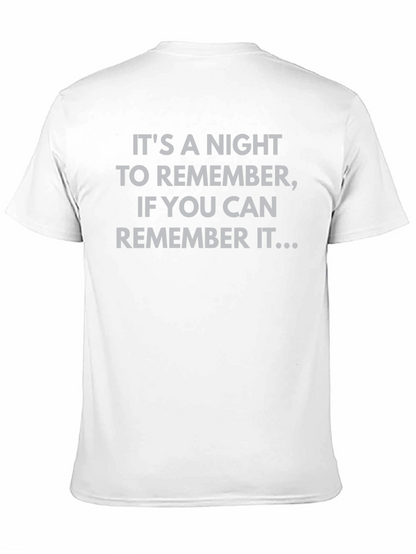 Humorous Graphic Tee - Night to Remember