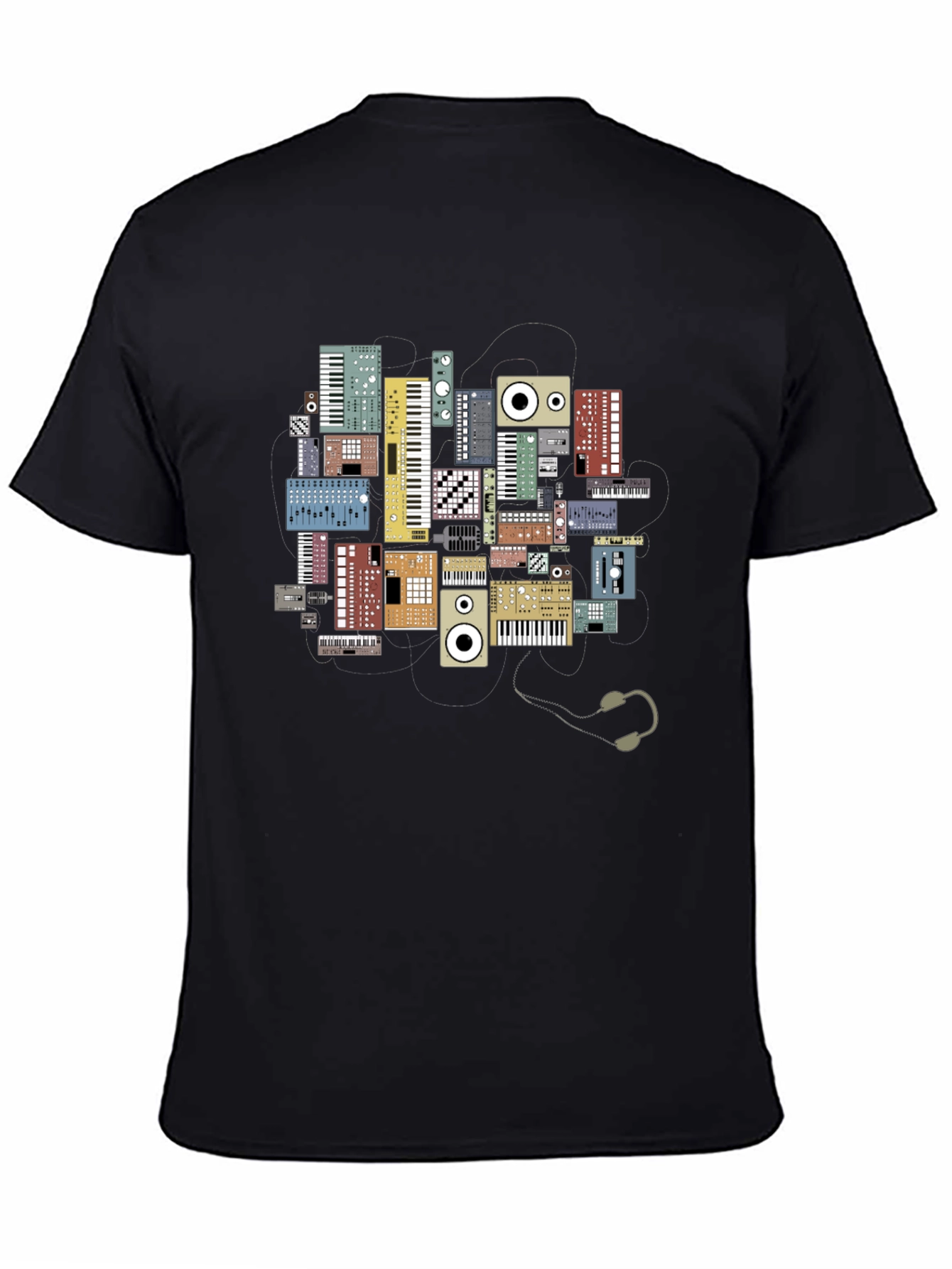 Synth Keyboard T-Shirt - Musical Instrument Graphic Tee
