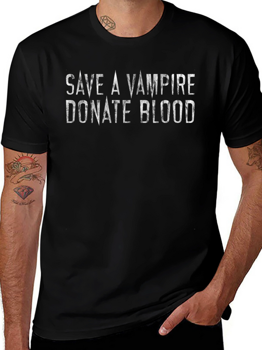 Save a Vampire Donate Blood Graphic Tee