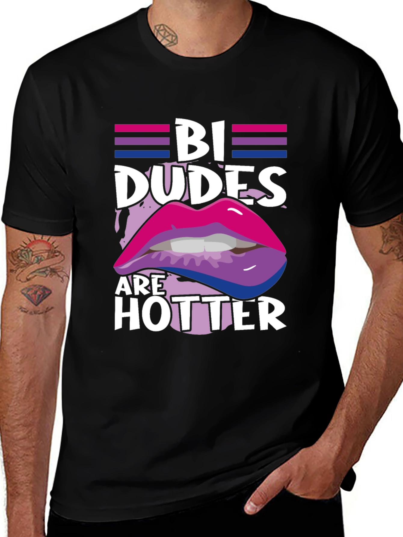 Bi Dudes are Hotter Graphic Tee