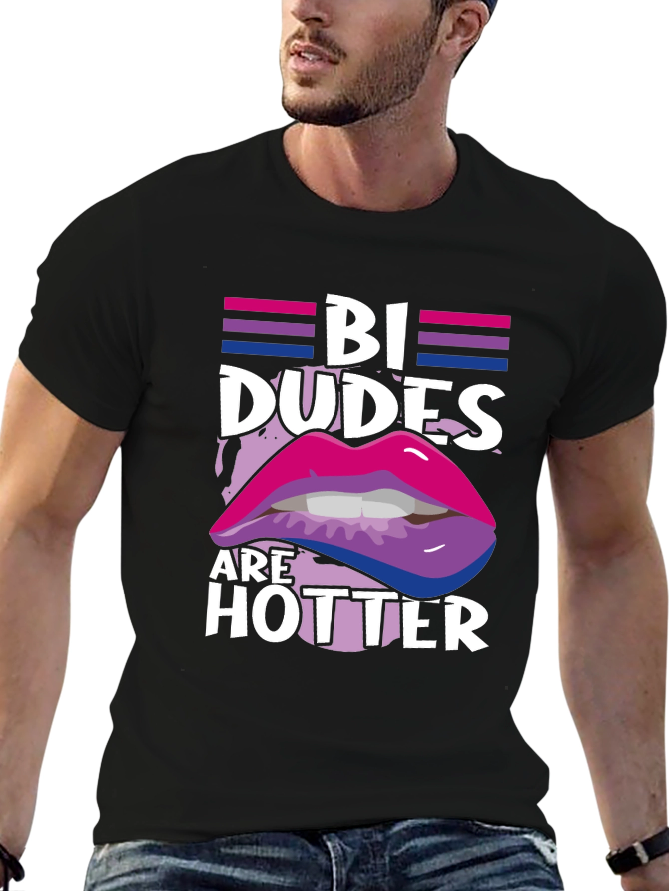 Bi Dudes are Hotter Graphic Tee