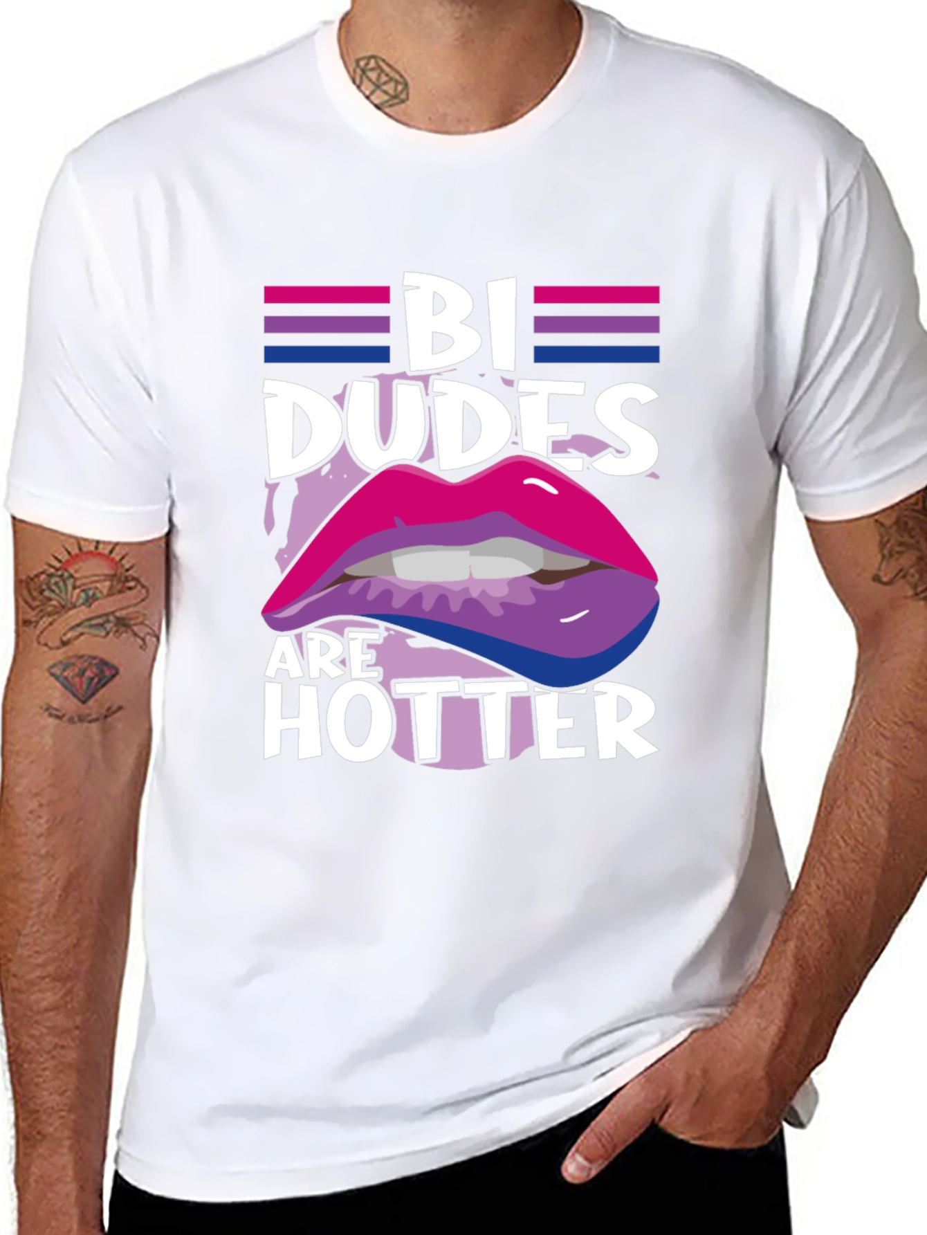 Bi Dudes are Hotter Graphic Tee
