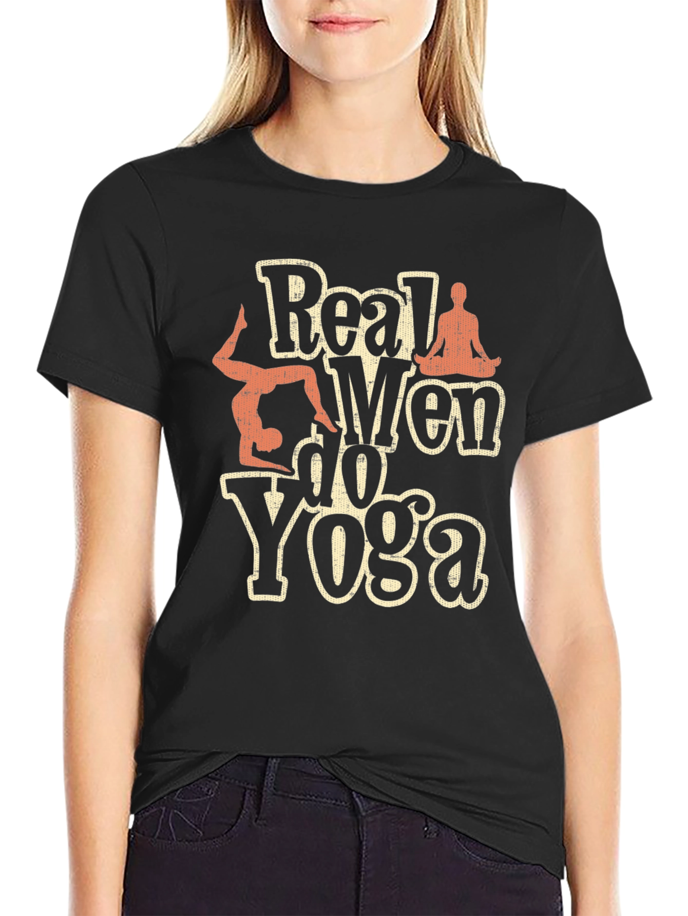 Real Men Do Yoga Graphic T-Shirt