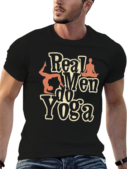 Real Men Do Yoga Graphic T-Shirt
