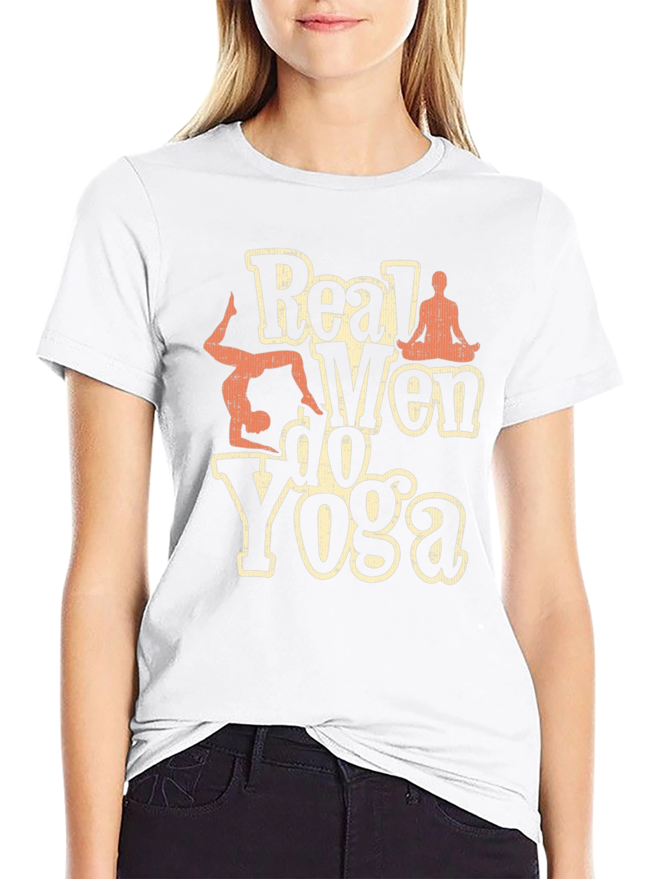 Real Men Do Yoga Graphic T-Shirt