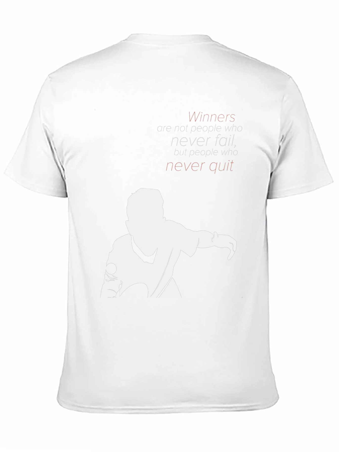 Motivational Graphic T-Shirt - Never Quit